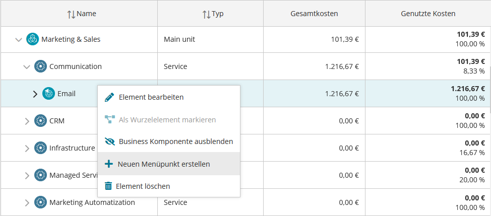 Abbildung: Beispiel neuen Menüpunkt erstellen