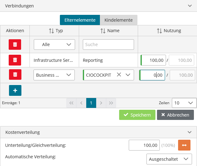 Abbildung: Business Services - Link Component