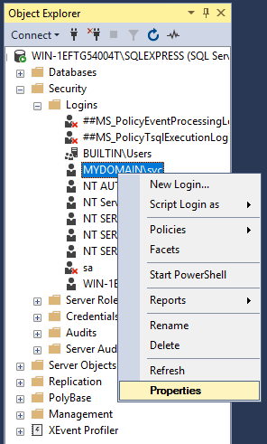 Figure: Select CIO Cockpit-User-Properties