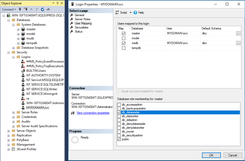 Figure: Assign CIO Cockpit-Roles for master database